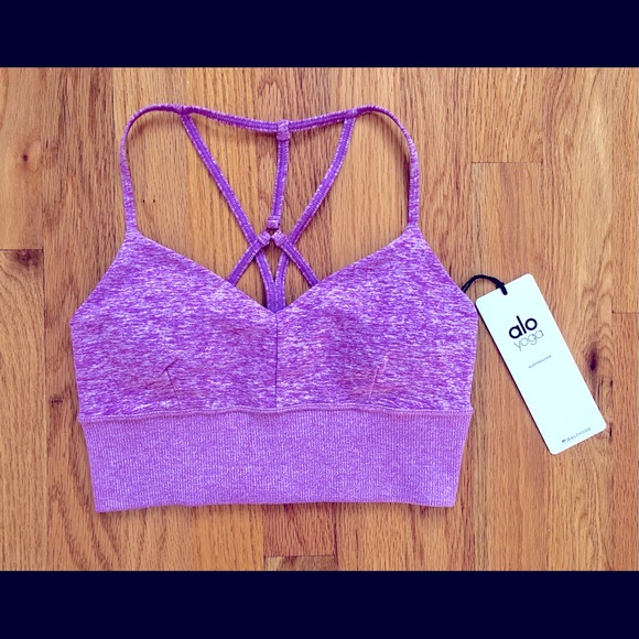 ALO Yoga Other - Alo Yoga Alosoft Lavish Bra Electric Violet Heather color size XS NWT